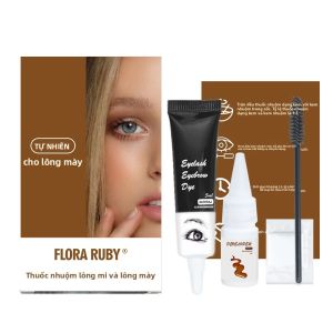 Bộ Dụng Cụ Nhuộm Lông Mày Và Mi Chuyên Nghiệp Chống Thấm Nước Lâu Trôi Màu Đen/nâu Kèm Dụng Cụ Trang Điểm Dạng Gel Cho Mắt