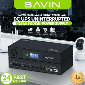 BAVIN PC1229 60W 17600mAh / PC1230 120W 20800mAh DC UPS Powerbank Uninterrupted Backup Emergency Power Supply