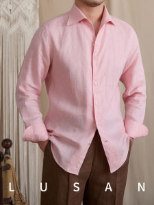 Casual Linen Long Sleeve Italian Old Money Style Shirt