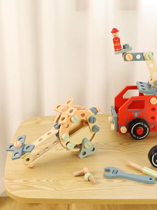 70/45pcs Versatility Wooden Screw Toy STEM Educational Building Blocks For Kids 5+ DIY With Real Tools