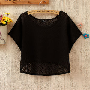 เสื้อคลุมไหล่แมทช์ลุคง่ายเสื้อคลุมตัวเล็กแขนสั้นสำหรับฤดูร้อนเสื้อคลุมกันแดดเสื้อกั๊กตัวเล็กแมตช์ตัวนอกเสื้อลูกไม้เสื้อคลุมแบบสั้นผู้หญิงสไตล์ตะวันตก