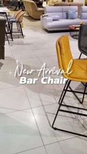 Premium Quality Leather Bar Stools with Back Set of 1 Home Kitchen Counter Height Stool Yellow/Black/Grey |45x45x105cm