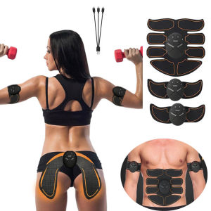 Thông Minh EMS Cơ Máy Kích Thích Mực Điện Cơ Thể Massage Giảm Béo Cho Bụng Cánh Tay Hông Giảm Cân Tập Thể Hình Định Hình Huấn Luyện