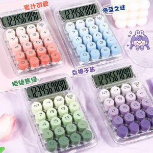 🔢【WanYi】Portable Electronic Dual Power Mode Calculator Scientific Study Student Office Stationery Desktop LCD Display 3D Button Kalkulator Gradient Style