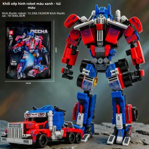 JIFANPAUL | Đồ Chơi Xe Hơi Biến Hình Robot 2-trong-1 Mô Hình Xây Dựng Khối Lập Phương