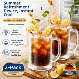 HUAZINIAO | Double Walled Insulated Drinking Glass