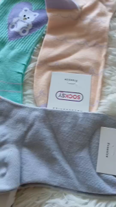 📢📢แพ็ค4=คู่!!🧦ข้อยาว ลายน่ารัก หนานุ่มแต่ไม่ร้อน ช/ญ ใส่ได้🧦ของพร้อมส่ง 📮📮