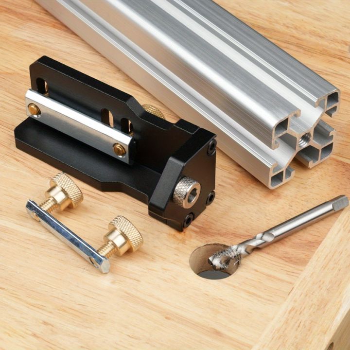 Auxiliary Tool Manual Threading DIY Furniture Compact Manual Tapping Versatile Jig Locator for 20/30/40 Type Aluminum Profiles
