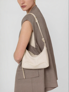 VANESSA HOGAN | Genuine Leather Womens Bag White Crossbody and Shoulder
