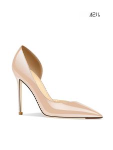 รองเท้าส้นสูงหนังทาบสีเปล่า ทรงหัวแหลม ดีไซน์บางเฉียบ สำหรับผู้หญิง รองเท้าส้นเดี่ยว รองเท้าแฟชั่นฤดูใบไม้ผลิ 2024 รองเท้าส้นเดี่ยวแบบสวมสบาย