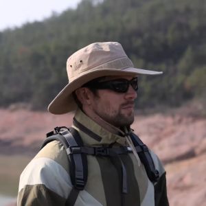 JY Sun Hats for Men Outdoor Fishing Cap Wide Brim Anti-UV Protection Women Bucket Hat Summer Fisherman