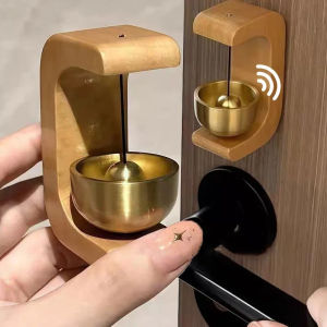4Pcs Solid Wooden Doorbell / Wood Wind Chimes / Japanese Style Hanging Loud Doorbell / Vintage Magnet Decorative Door Bell / Entrance Opening Doorbell / Guest Housewarming Gift