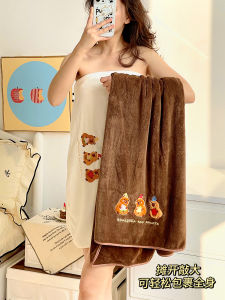 ผ้าขนหนูอาบน้ำหนาขนาดใหญ่ Super Soft แห้งเร็วไม่มีขนสำหรับผู้หญิง ผ้าขนหนูใช้ในบ้าน ผ้าขนหนูสัมผัสหรูหรา สไตล์เรโทร