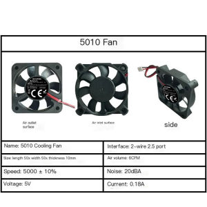 40x40 50x50 60x60 5V 2-pin Computer CPU System Brushless Cooling Fan mute Game Controller Inverter Cooling