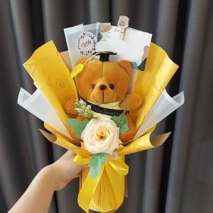 Buket Boneka Wisuda / buket bunga wisuda artificial