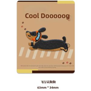 Miếng Dán Thêu Hình Chó Dachshund Dễ Thương Tự Dính Hình Xúc Xích Dùng Để Trang Trí Quần Áo Và Sửa Chữa Ba Lô Tự Làm