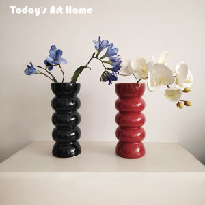 กระติกน้ำชาเซรามิกสไตล์ยุโรปแบบย้อนยุคสไตล์นอร์ดิกแบบโมเดิร์นสำหรับตกแต่งบ้าน กระติกน้ำชาขนาดใหญ่สำหรับตกแต่งห้องนั่งเล่น