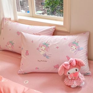 Sanrio Hello Kitty Childrens Pure Cotton Pillowcase Cartoon Cotton Pillowcase 48x74 Universal for Children Girls Dormitory