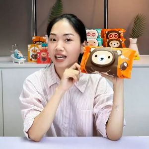 Combo 6 Gói Khăn Ướt Agi 100 Tờ cho bé Không Hương an toàn