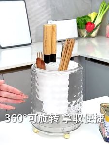 Rotating 2 in 1 Utensil and Knife Holder Cutlery Holder Knife Organizer Utensil Organizer