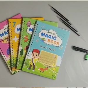 NAFF Sank Magic Book Hijaiyah - Buku Belajar Menulis 1 Set 4 Buku + Pen + Refil Pen