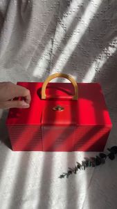 UNIGOLD Blessing Perfect Gift Box High Quality Leather Cover with Fine Fabric body Good for Anniversary Birthday Box