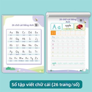 AOOCOO | Sách Luyện Viết Chữ Cái Tiếng Anh Cho Bé