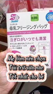[Đạt Chuẩn Quốc Tế] Túi Trữ SAMI NHẬT BẢN Chính Hãng 250ml (Đã Tiệt Trùng 100%)