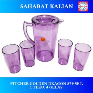 Pitcher Set Gelas Golden Dragon 879 1600ml