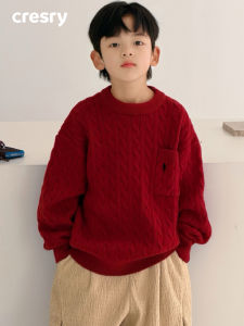 Red New Winter Boys Sweater
