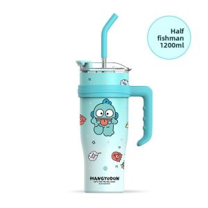 BIZE | Cute High-capacity Insulated Tumbler Stainless Steel Liner Dual Drinking
