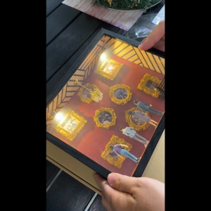 Museum of Us with 8pcs Magnetic Mini Frames Easy to customize - NO GLUE REQUIRED 8x10 inches inner frame