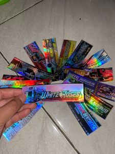 15 KOTAK STICKER HOLOGRAM ANTI AIR ASLI/ STICKER BUS MANIA ARTIS VIRAL