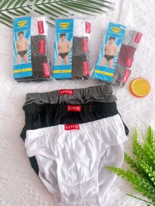 3in1 cotton&spandex random color briefs for kid’s boy underwear M-Xl (4-10years old)