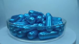 1000pcs Size 00 Pearl Light Blue Capsule OSPA Empty Capsule Gelatin