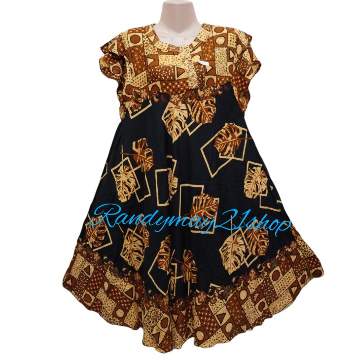 "Indonesian Batik Duster (Bustline 36-38) – Assorted Women's Dress, Bohemian Batik Duster, Challis Duster Bangkok Style"