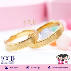 [GRATIS CETAK NAMA] Cincin Couple Titanium Anti Karat M39 | Cincin Pasangan | Cincin Hadiah | Cincin Lamaran | Cincin Tunangan | Aksesoris Pria Wanita