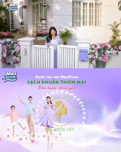 Combo 2 Túi MaxKleen 3.6kg Nước Lau Sàn – Hương Hoa Dịu Nhẹ
