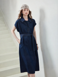 Toyouth | Cotton Denim Dress A-Line