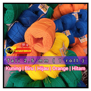 TALI 25MM / TALI PLASTIK KECIL / TALI RIS 25MM / TALI JARING / TALI LAYANGAN / TAMPAR 25MM / TALI MURAH / TAMBANG KECIL / TALI KERAJINAN / TALI GROSIR / TALI PLASTIK COD