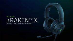 Razer Kraken V3 X Wired USB Gaming Headset | Razer™ TriForce Driver | HyperClear Cardioid Mic | Razer Chroma RGB 7.1 (RZ04-03750300-R3M1)