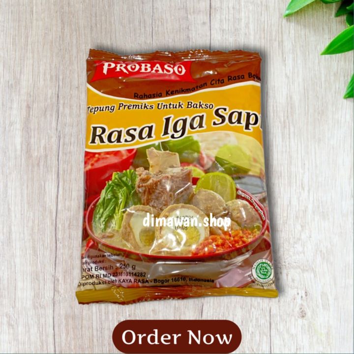 Probaso Tepung Adonan Bakso Rasa Iga Bakar 250 Gram Lazada Indonesia