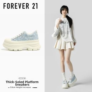Forever 21 | Height Increasing Thick Sole Canvas Shoes