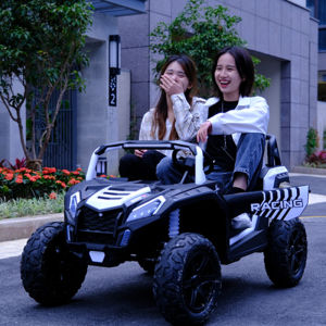 Double Parent-Child Childrens Electric Car Can Sit Adult Four-Wheel Remote Control Toy off-Road Vehicle 4 People Super Large Gift