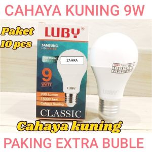 BOHLAM LED LUBY CAHAYA KUNING 9 W PAKET 10 PCS