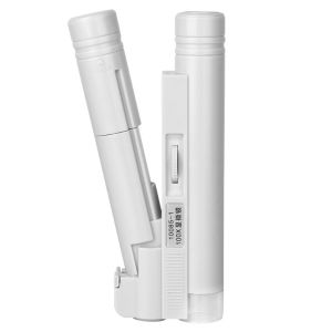 Multi-Purpose Handheld 100X Magnifier with LED Light for Jewelry Electronics and Hobbyists