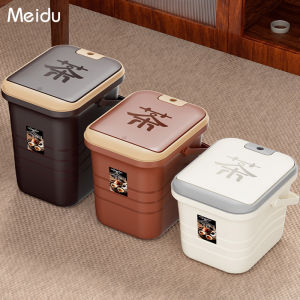 Office Tea Set Accessories Low Profile Waste Water Bucket Dry Wet Separation Dregs Bucket Special for Milk Tea Shop