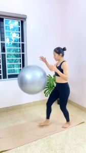 [Trơn] Banh Yoga Nhiều Màu Bóng Tập Yoga Gym Dụng Cụ Phụ Kiện Thể Dục Thể Thao Thể Hình Loại Dày 2mm