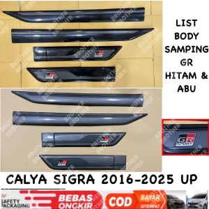 List Body Samping Calya Sigra 2016 2024 2025 GR SPORT Activo Hitam Abu