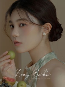 Hezhong Yue ~ Classical American New Chinese Stud Earrings Fairy Fancy Imitation Pearl Earrings 2024 New Arrival Accessible Luxury Earrings
